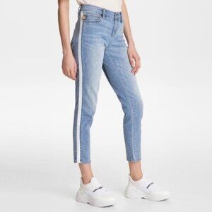 Karl Lagerfeld Skinny Grosgrain Stripe Jean
